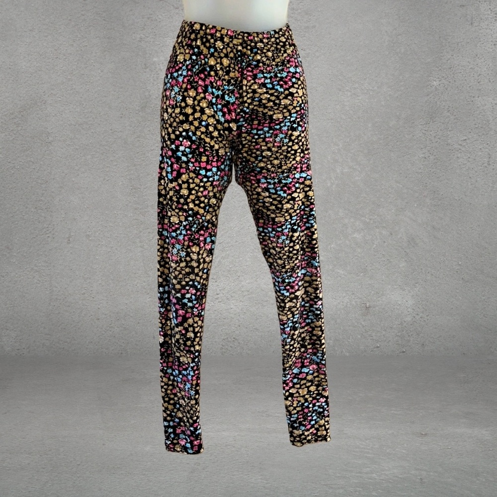 Colorful Floral Patterned Leggings